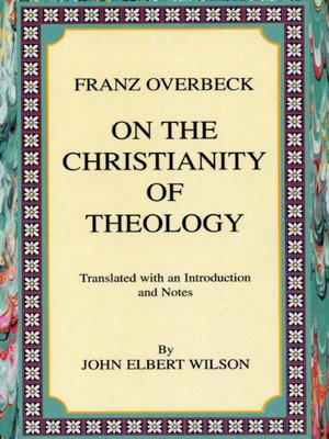 cover image of On the Christianity of Theology